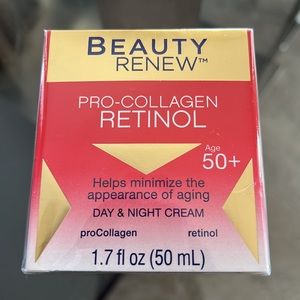 Beauty Renew Pro-Collagen Retinol Day & Night Cream Anti 1.7 fl.oz. NEW (Sealed)
